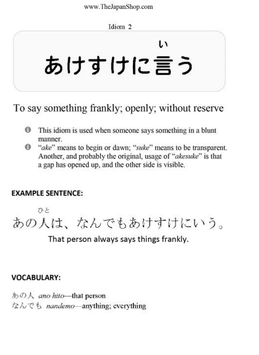101 Common Japanese Idioms in Plain English - Image 5