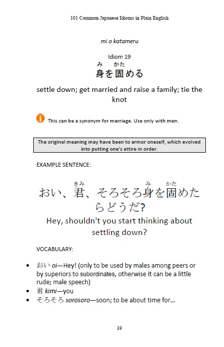 101 Common Japanese Idioms in Plain English - Image 8