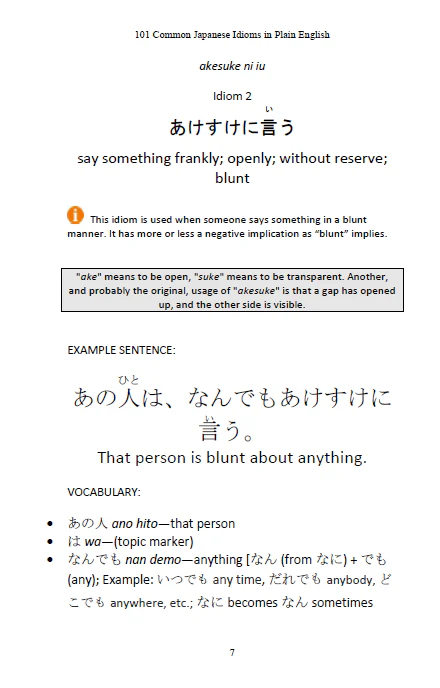 101 Common Japanese Idioms in Plain English - Image 9