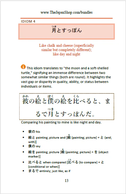 101 Common Japanese Idioms Volume 2 - Image 3