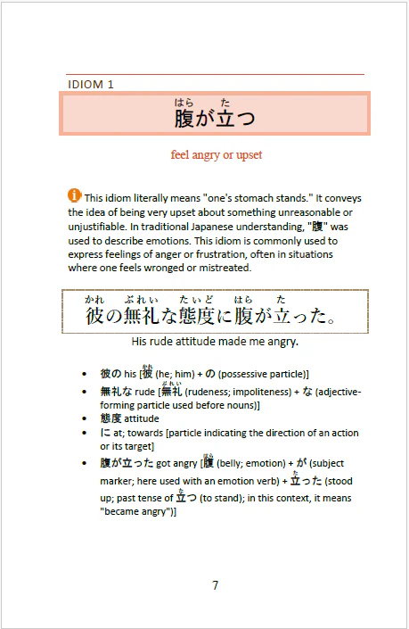 101 Common Japanese Idioms Volume 3 - Image 4