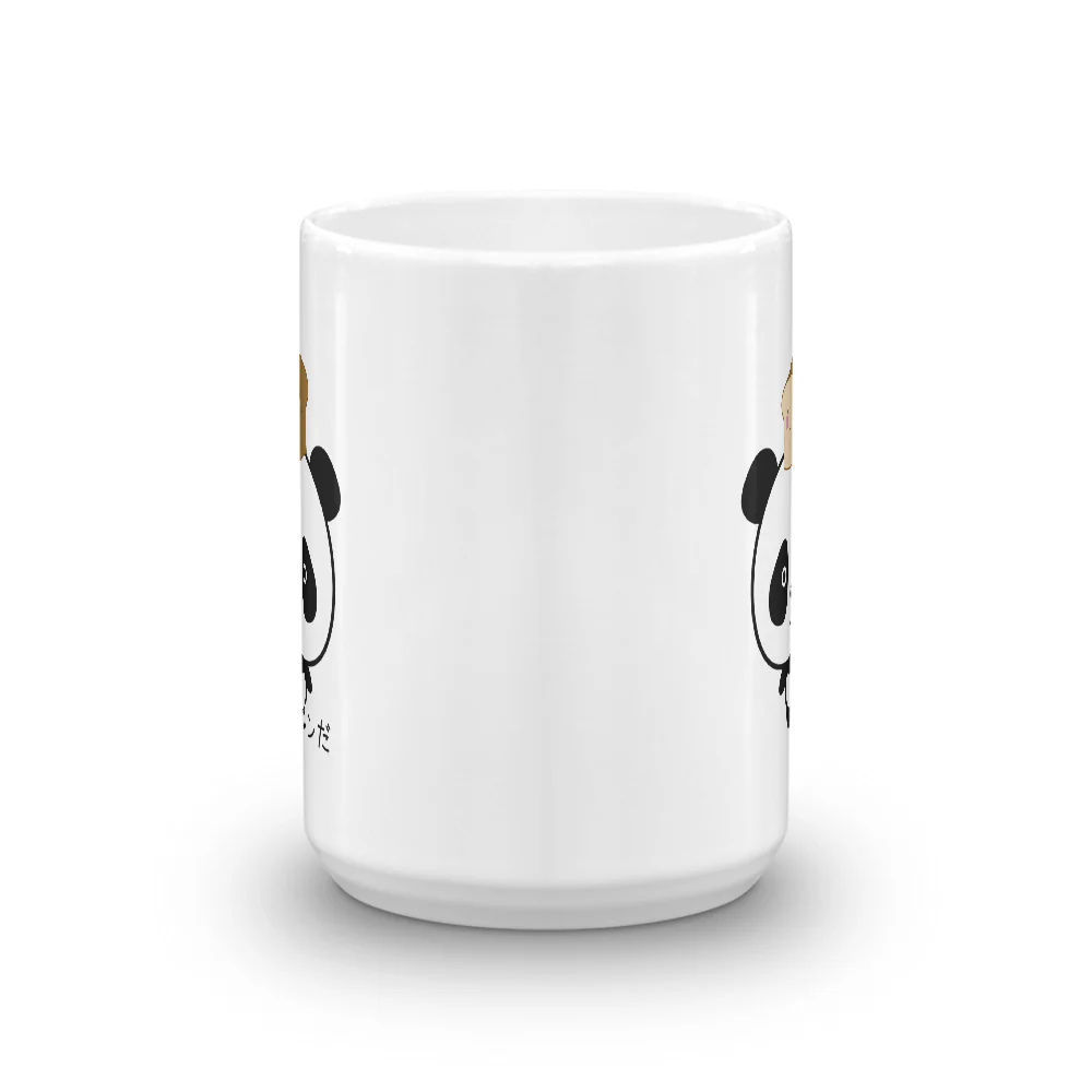 Cute and Kawaii Panda with Bread Pan Da! in Japanese Mug - Image 6