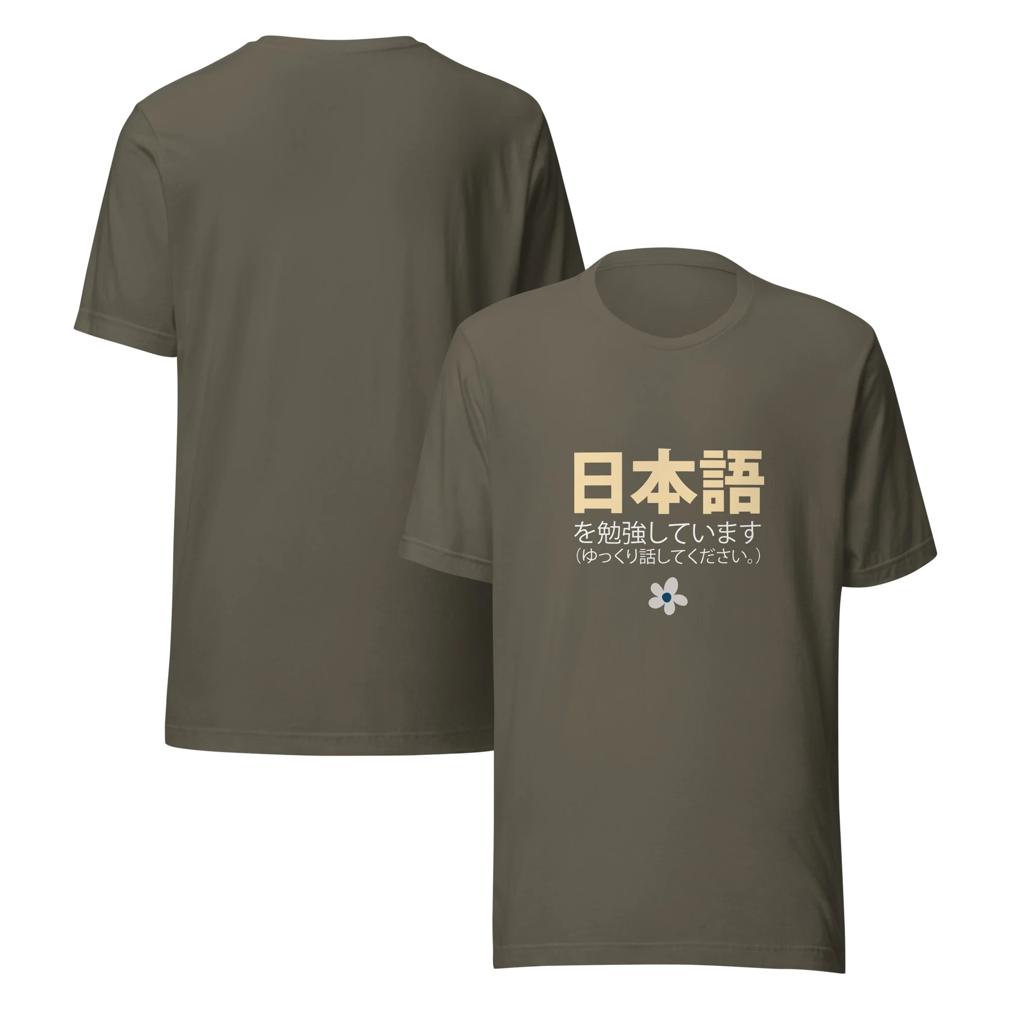 I'm Studying Japanese Please Speak Slowly Nihongo Shirt Short-Sleeve Unisex T-Shirt - Image 12