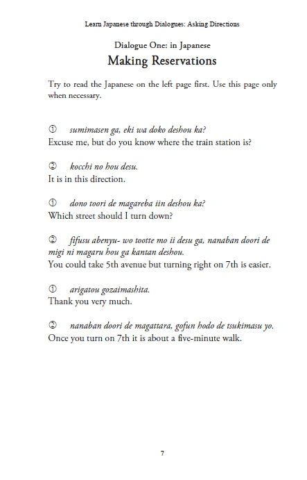 Learn Japanese through Dialogues Volume 4: Directions [Paperback] - Image 3