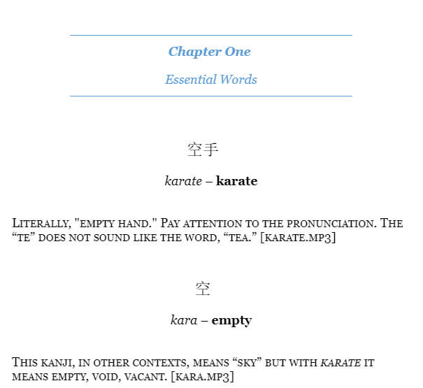 Karate Vocabulary: Handbook of 300 Essential Japanese Terms - Image 4