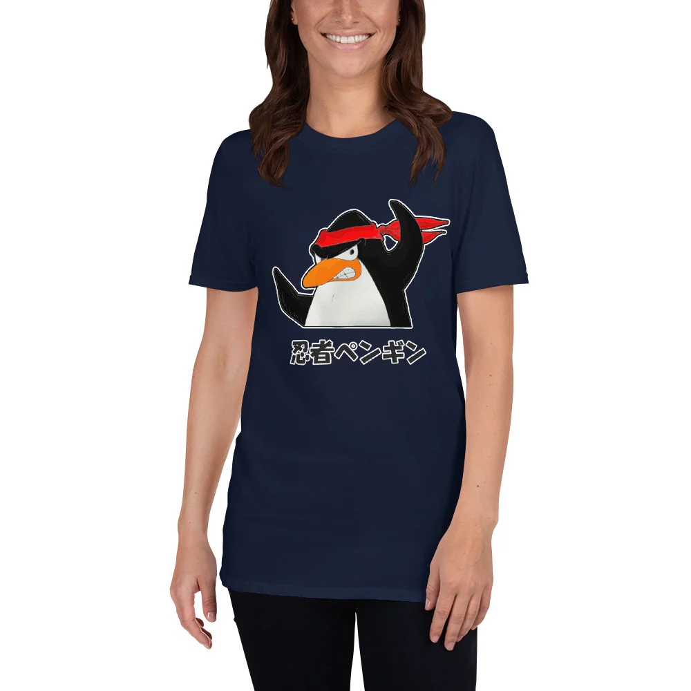Ninja Penguin Short-Sleeve Unisex T-Shirt - Image 3