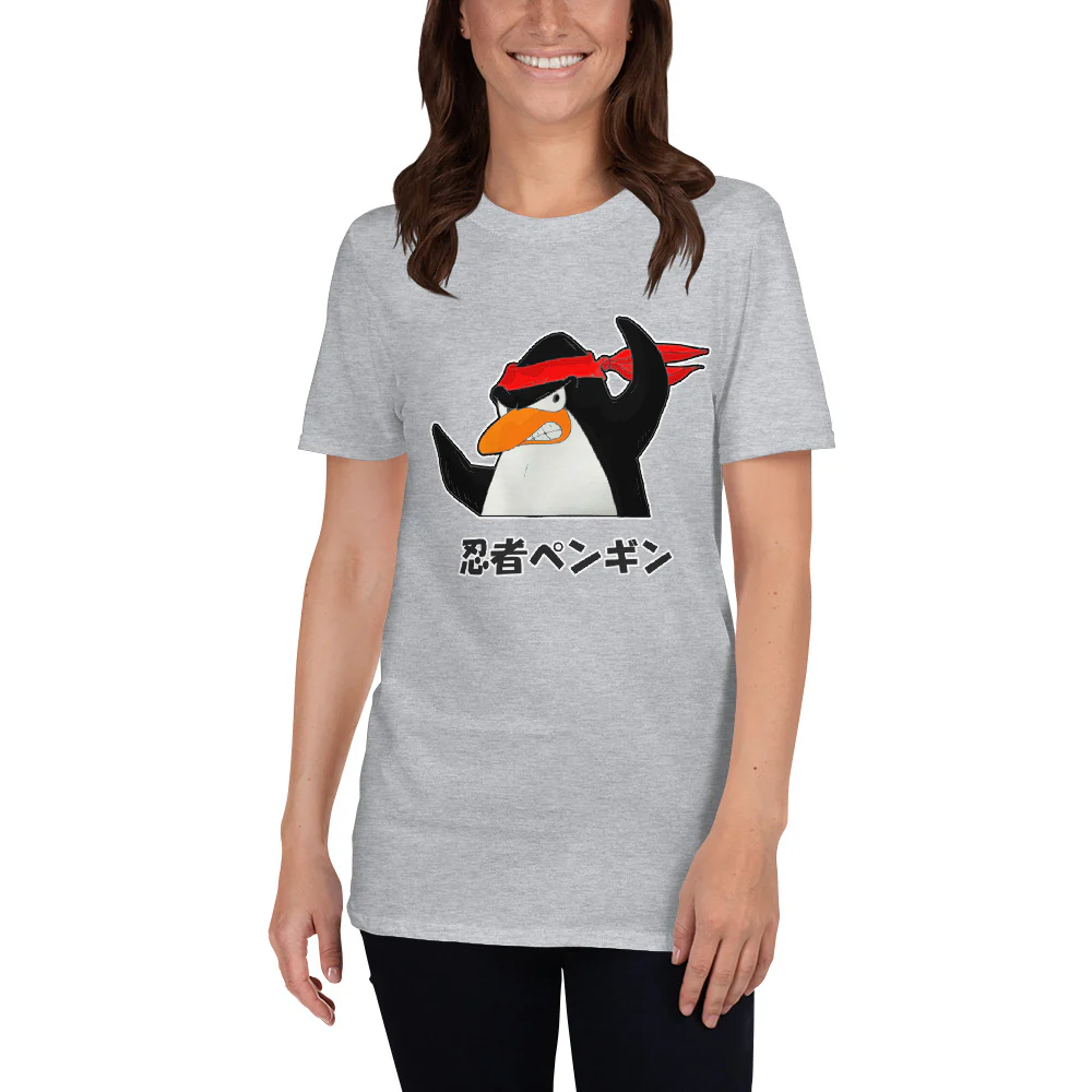 Ninja Penguin Short-Sleeve Unisex T-Shirt - Image 4
