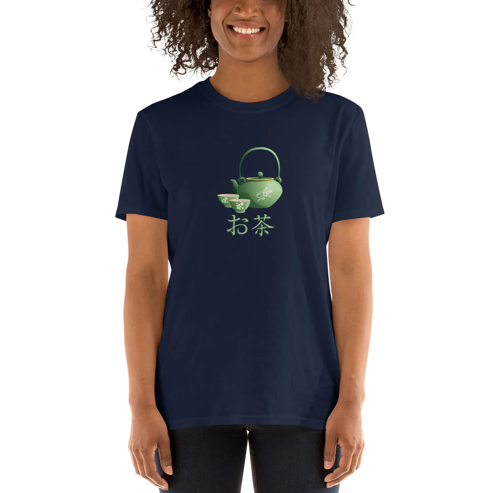 Ocha Tea Kanji Shirt Short-Sleeve Unisex T-Shirt - Image 3