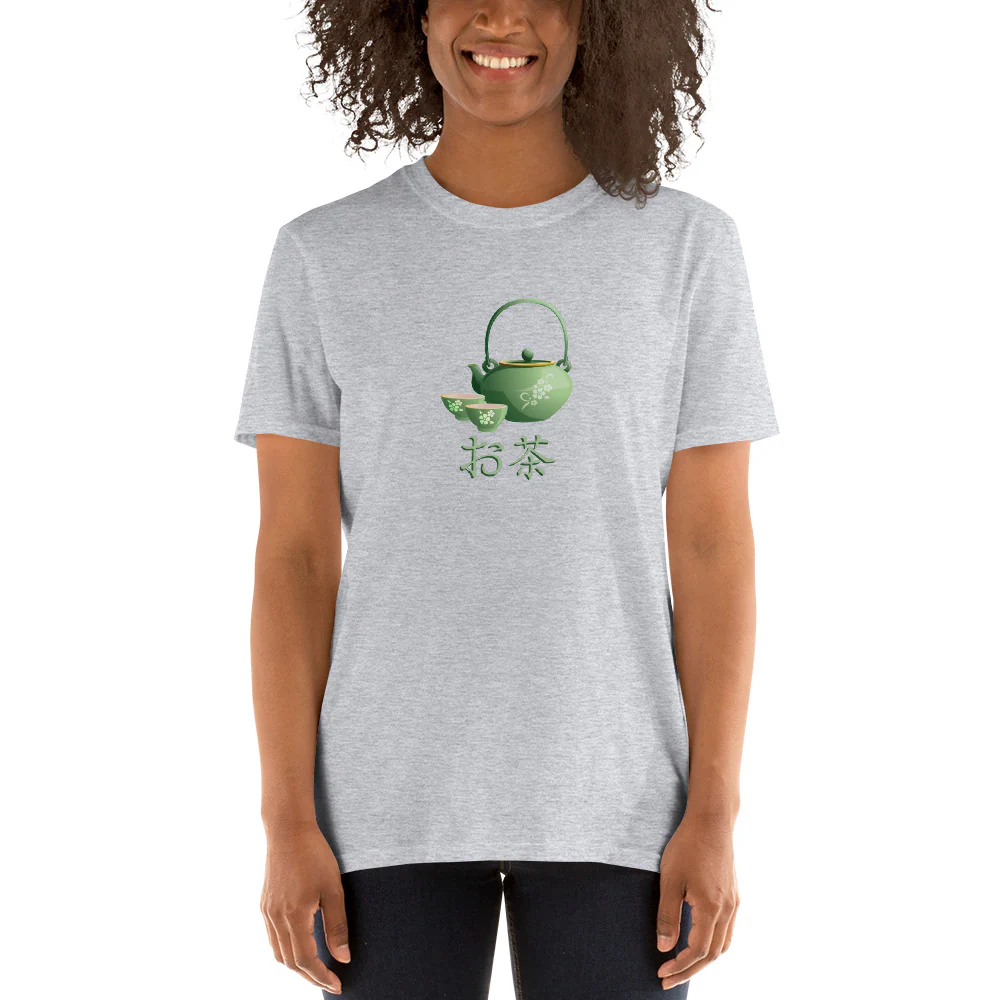 Ocha Tea Kanji Shirt Short-Sleeve Unisex T-Shirt - Image 4
